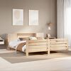 vidaXL Estructura de cama sin colch&oacute;n madera maciza de pino 200x200 cm