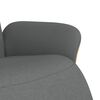 vidaXL Sill&oacute;n reclinable con reposapi&eacute;s tela gris oscuro