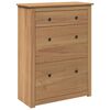 vidaXL Mueble zapatero PANAMA madera maciza de pino 80x35x105 cm