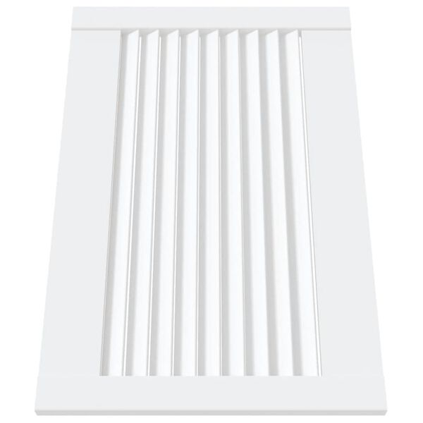 vidaXL Puerta de armario lamas 2 uds madera pino blanco 39,5x59,4 cm