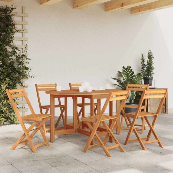 vidaXL Mesa de jard&iacute;n madera maciza de acacia 130x90x72 cm
