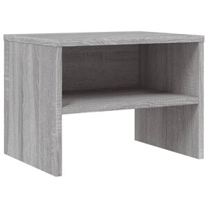 vidaXL Mesita de noche madera contrachapada gris Sonoma 40x30x30 cm