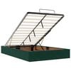 vidaXL Estructura cama otomana colch&oacute;n terciopelo verde oscuro