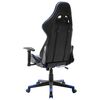 vidaXL Silla de gaming de cuero sint&eacute;tico negro y azul