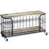 vidaXL Mueble de TV de madera maciza de mango 100x40x45 cm