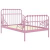 vidaXL Estructura cama extensible sin colchón metal rosa 80x130/200 cm