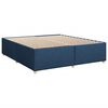 vidaXL Cama box spring con colch&oacute;n tela azul 180x200 cm