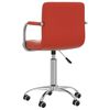 vidaXL Sillas de comedor giratorias 2 uds cuero sint&eacute;tico rojo tinto