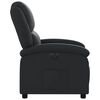 vidaXL Sillón reclinable eléctrico de cuero auténtico negro