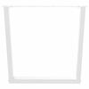 vidaXL Patas para mesa de comedor en forma de V (3 unidades), color blanco, 90 x (72-73,3) cm, acero
