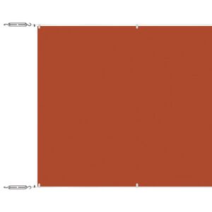 vidaXL Toldo vertical terracota tela oxford 60x1000 cm
