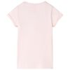 Camiseta infantil rosa suave 140