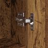 vidaXL Aparador con caj&oacute;n 3 pcs Madera envejecida Madera de ingenier&iacute;a