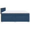 vidaXL Cama box spring con colch&oacute;n tela azul 180x200 cm