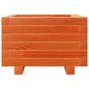 vidaXL Jardinera madera maciza de pino marr&oacute;n cera 40x40x26,5 cm