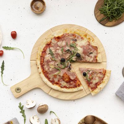 Livoo Set para cortar pizza madera 30 cm