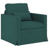 vidaXL Sof&aacute; 2 pcs Verde oscuro 158 x 78 x 80 cm tela