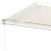 vidaXL Toldo de pie automático crema 450x350 cm
