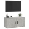 vidaXL Mueble para TV de pared gris hormig&oacute;n 80x34,5x40 cm