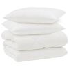 vidaXL Edred&oacute;n de Invierno con almohada 3 uds. Microfibra