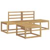 vidaXL Conjunto de sof&aacute;s de exterior 3 uds. Blanco