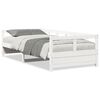 vidaXL Sof&aacute; cama sin colch&oacute;n madera maciza de pino blanco 90x200 cm