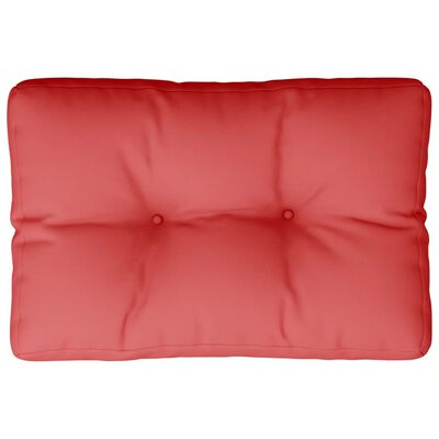 vidaXL Cojín para sofá de palets de tela rojo 60x40x12 cm
