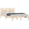 vidaXL Estructura de cama de madera maciza 140x200 cm