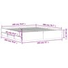 vidaXL Estructura cama con cajones madera ingenier&iacute;a negra 180x200 cm