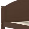 vidaXL Estructura cama sin colchón madera pino marrón oscuro 100x200cm
