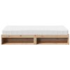 vidaXL Sof&aacute; cama con colch&oacute;n madera maciza de pino 90x200 cm