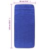 vidaXL Toallas de playa 2 uds tela azul klein 400 g/m&sup2; 60x135 cm