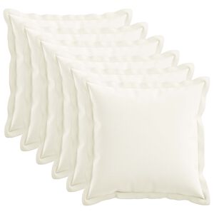 vidaXL Funda de almohada 6 uds. HOUTEN Blanco 30 x 30 cm