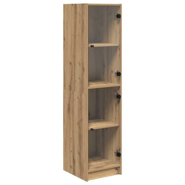 vidaXL Alacena Roble artesanal 35 x 37 x 142 cm Madera contrachapada
