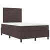vidaXL Cama tipo Box Spring Marr&oacute;n Oscuro 120 x 190 cm tela