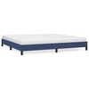 vidaXL Cama sin colch&oacute;n tela azul 200x200 cm