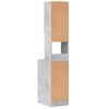 vidaXL Mueble de cocina madera ingenier&iacute;a gris hormig&oacute;n 35x50x180 cm
