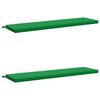vidaXL Cojines para bancos SOEST 2 uds. 100% Poli&eacute;ster Verde