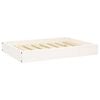vidaXL Cama para perros madera maciza de pino blanco 71,5x54x9 cm
