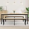 vidaXL Mesas de comedor Madera de ingenier&iacute;a