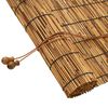 vidaXL Estor enrollable Marr&oacute;n 120 x 220 cm Ca&ntilde;a
