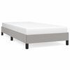 vidaXL Estructura de cama sin colch&oacute;n tela gris claro 90x190 cm