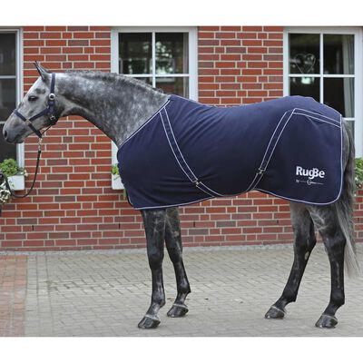 Covalliero Manta para caballo RugBe Classic vellón azul marino 125 cm