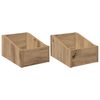 vidaXL Caja de discos LP 2 uds. Roble artisan 23 x 33 x 16 cm