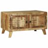 vidaXL Mesa de Caf&eacute; Marr&oacute;n 80 x 54 x 45 cm Madera de mango maciza