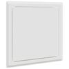vidaXL Panel de acceso Manual 2 pcs Blanco 20 x 20 cm Acero