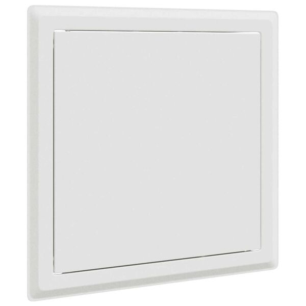 vidaXL Panel de acceso Manual 2 pcs Blanco 20 x 20 cm Acero