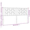 vidaXL Cabecero de metal negro 160 cm