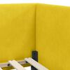 vidaXL Estructura de cama en esquina Amarillo 90 cm x 190 cm tela