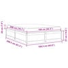vidaXL Cama con colch&oacute;n madera maciza de pino 160x200 cm